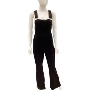 Pilcro - Anthropologie Jumpsuit/Overalls Women’s Size M Velvet Side Zipper Black